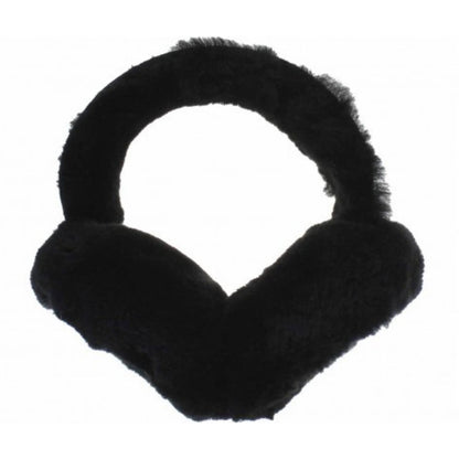 Shearling Earmuffs Black