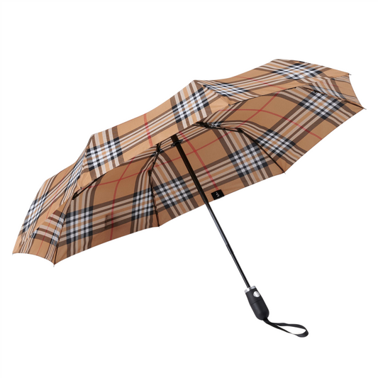 Umbrella Jumbo  Compact Automatic Plaid Pattern