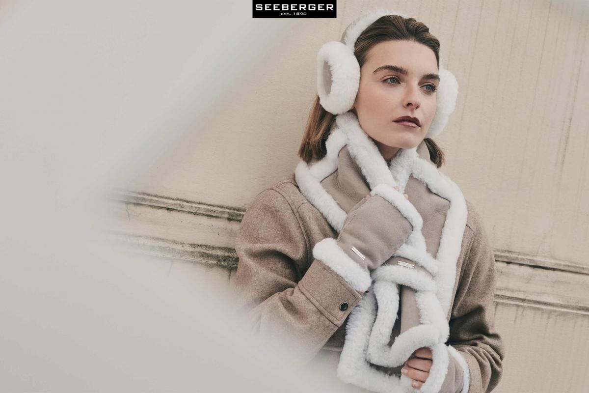 Shearling Earmuffs Smoke Grey