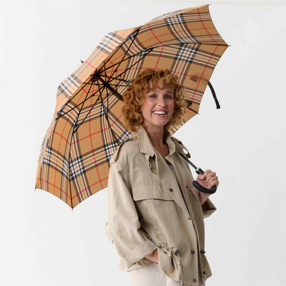 Umbrella Jumbo Automatic Plaid Pattern