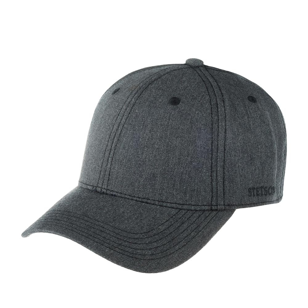 Baseball Cap Cotton Melange Grey