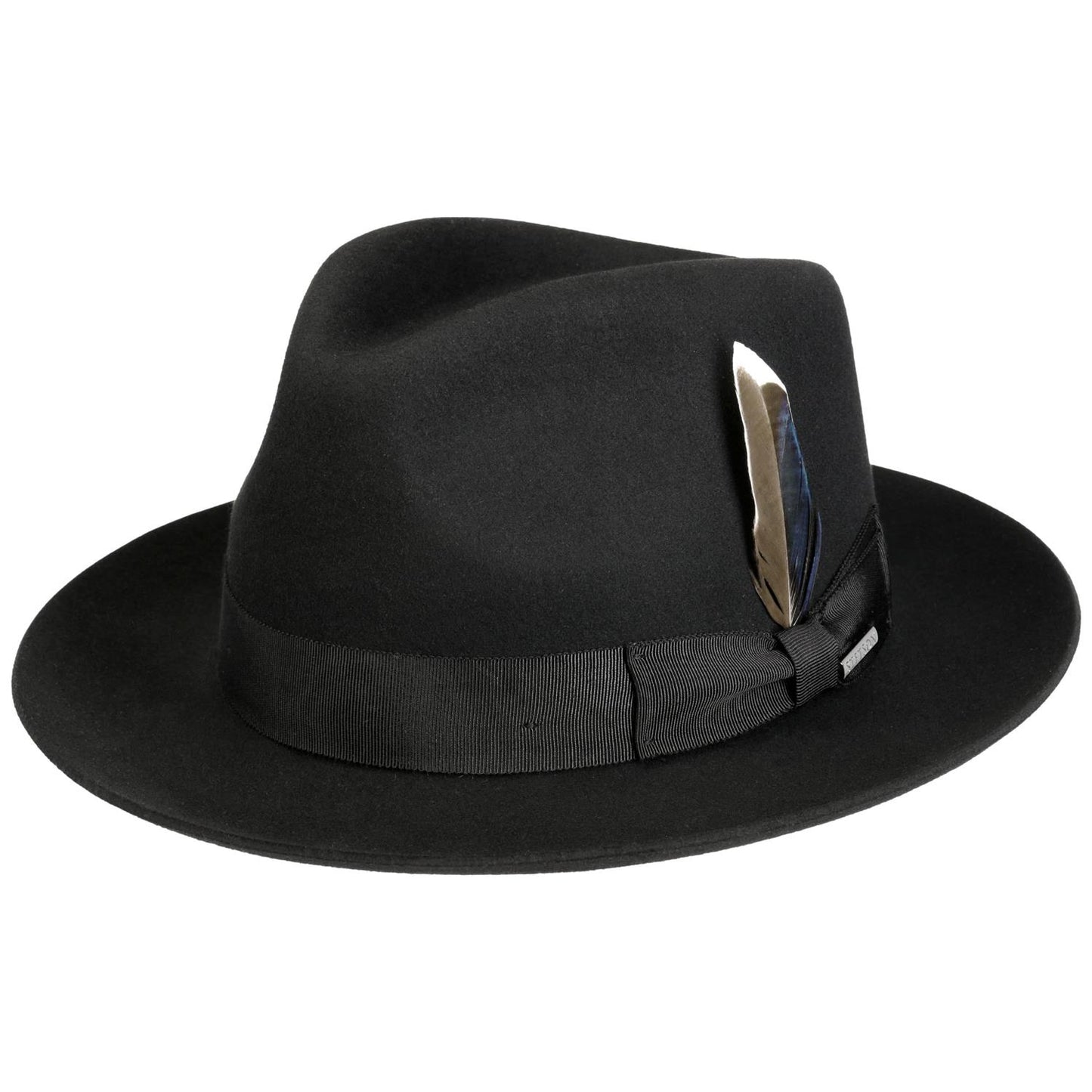 Classic Fedora Woolfelt Black