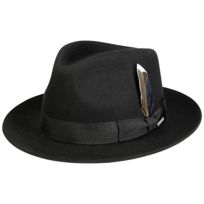 Classic Fedora Woolfelt Black
