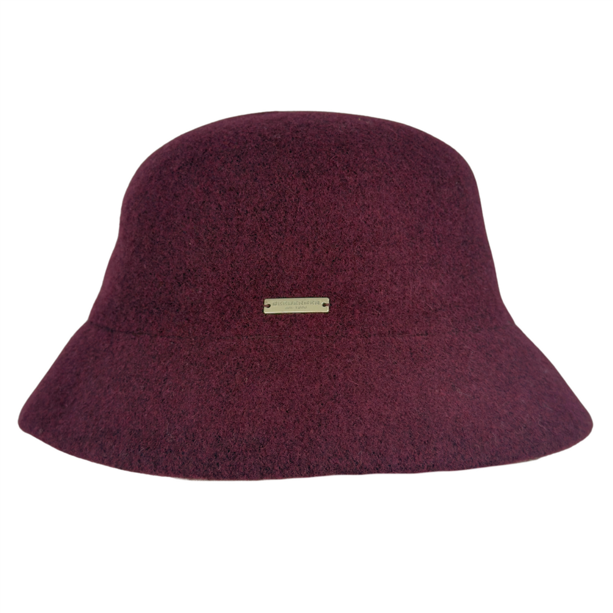 Wool Bucket Burgundy Red