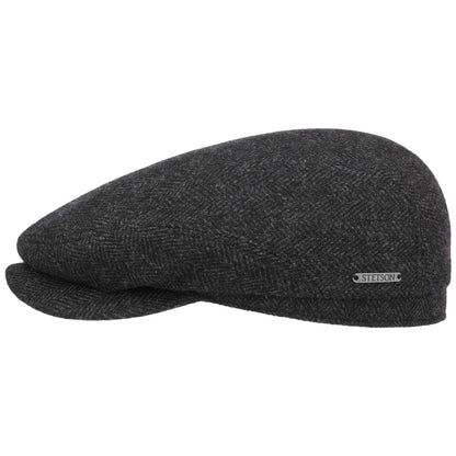Driver Cap Herringbone Dark Grey