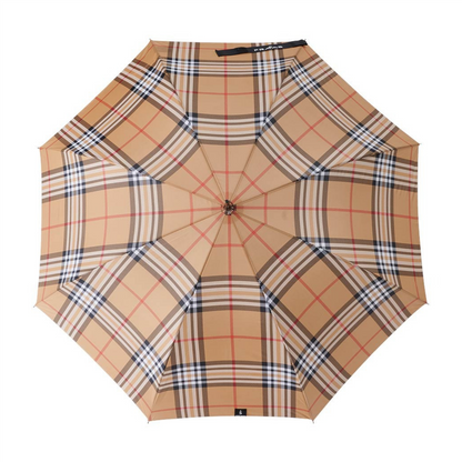 Umbrella Jumbo Automatic Plaid Pattern