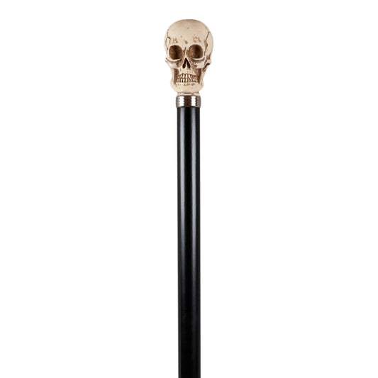 Resin Skull Cane, Imitation Ivory Spaserstokk
