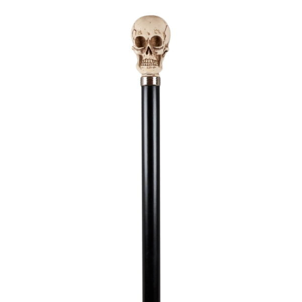 Resin skull cane, imitation ivory - Classic Canes, Stokker, Hattebutikken.no