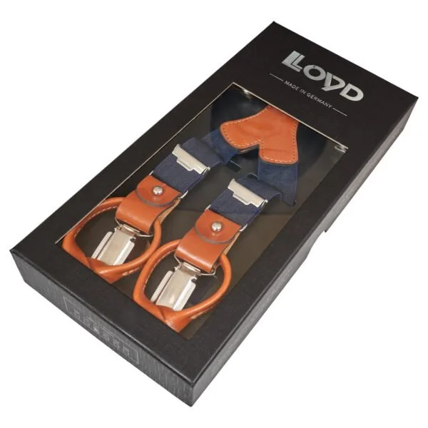 Lloyd Braces Leather Tags & Clips - Lloyd, Bukseseler, Hattebutikken.no