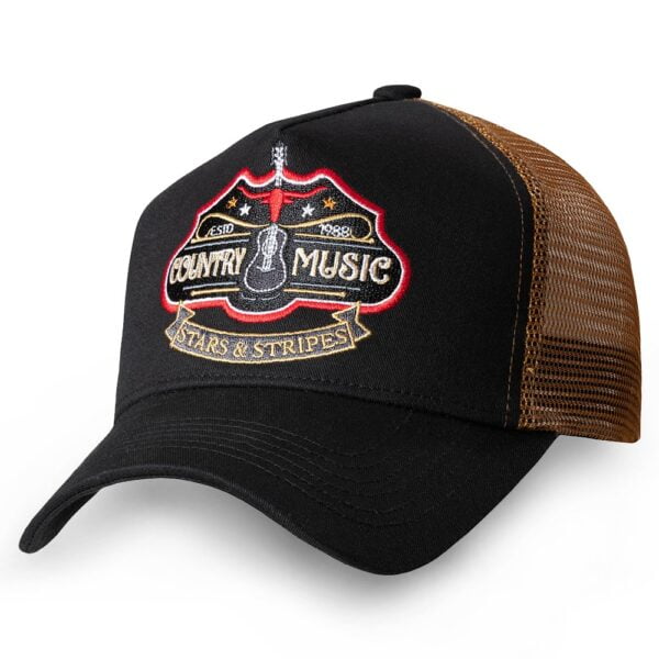 Stars & Stripes Trucker Country Music - Stars & Stripes, Herre, Hattebutikken.no